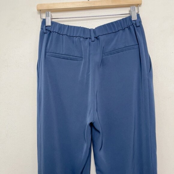 Uniqlo Womens Small Tapered Pleated Navy Trouser - Picture 9 of 11